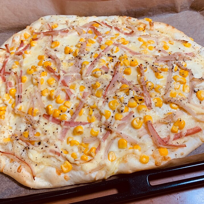 カニかまコーンピザ